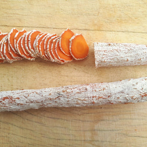 Salame vegetale di carota fermentato con il koji